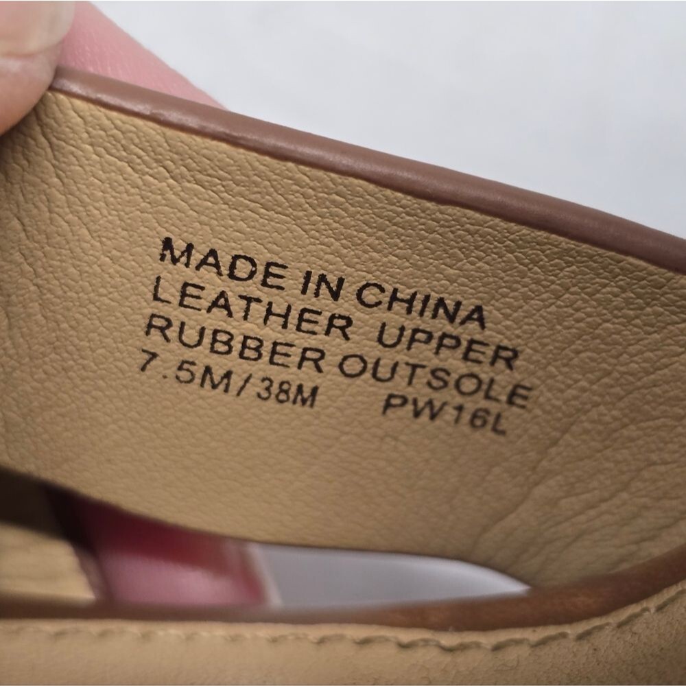 Michael Kors Viola Espadrille Wedge Sandals In Peanut Butter Genuine Leather 7.5 - Picture 5 of 11